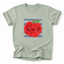 Load image into Gallery viewer, ROE 13 Distressed Lines and Apples Tee
