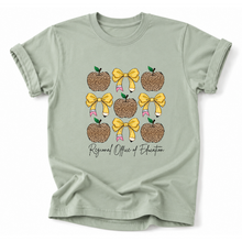 Load image into Gallery viewer, ROE 13 Leopard Apples Pencil Bow Tees
