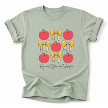 Load image into Gallery viewer, ROE 13 Apples and Pencil Bows Tee
