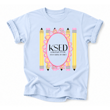 Load image into Gallery viewer, KSED Pink Pencil Frame Tee Version
