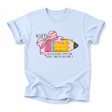 Load image into Gallery viewer, KSED Pencil And Bow Tee Version
