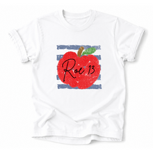 Load image into Gallery viewer, ROE 13 Distressed Lines and Apples Tee
