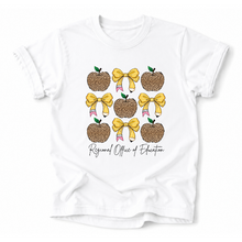 Load image into Gallery viewer, ROE 13 Leopard Apples Pencil Bow Tees
