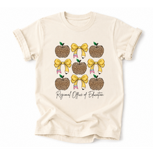 Load image into Gallery viewer, ROE 13 Leopard Apples Pencil Bow Tees
