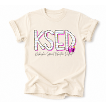 Load image into Gallery viewer, KSED Notebook Tee Version
