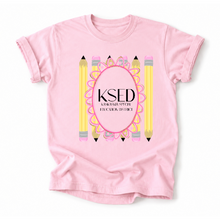 Load image into Gallery viewer, KSED Pink Pencil Frame Tee Version
