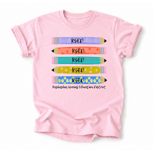 Load image into Gallery viewer, KSED Stacked Pencil Tee Version
