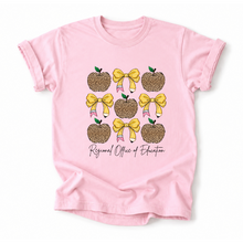 Load image into Gallery viewer, ROE 13 Leopard Apples Pencil Bow Tees
