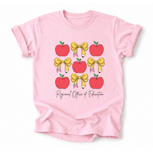 Load image into Gallery viewer, ROE 13 Apples and Pencil Bows Tee
